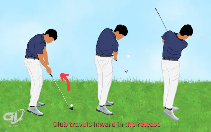 club travels inwards on the release