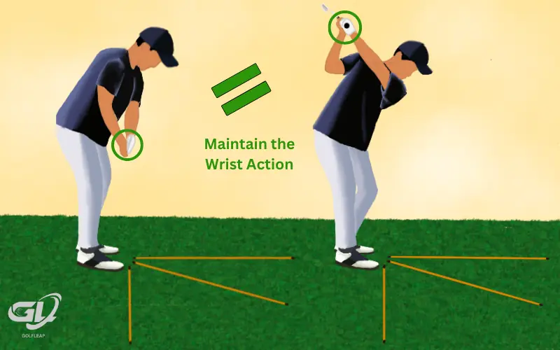 wrist action backswing drill